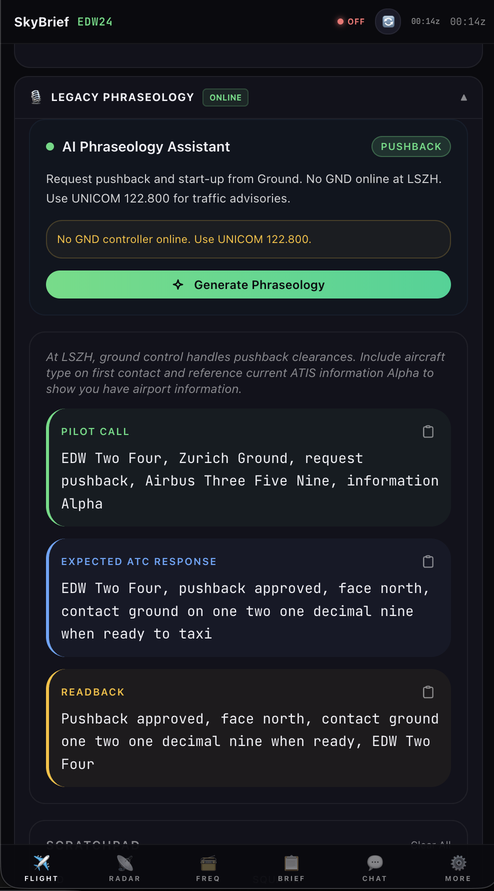 AI-generated pushback phraseology